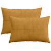 vidaXL Poszewka na poduszkę 2 pcs ALMELO ż&oacute;łty 50 x 70 cm sztruks