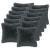 vidaXL Poduszka z poduszką HEERLEN 12 szt. antracytowy Fleece PV
