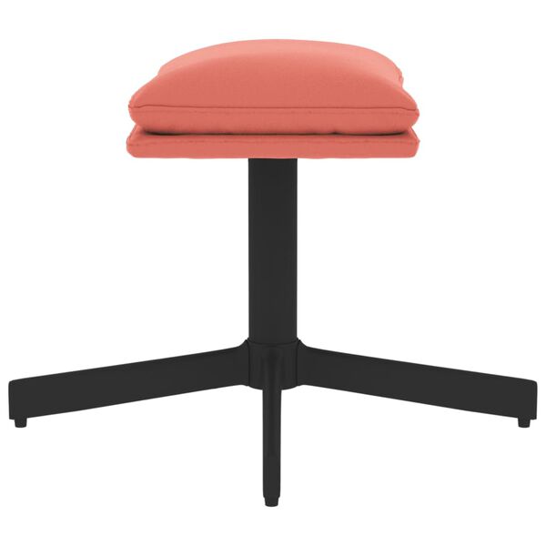 vidaXL Podnóżek, różowy, 60x60x36 cm, aksamitny