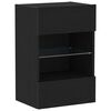 vidaXL Zestaw szafek RTV 40 x 30 x 60,5 cm Czarny Drewno inżynieryjne