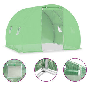 vidaXL Szklarnia ogrodowa, 6 m&sup2;, 3 x 2 x 2 m