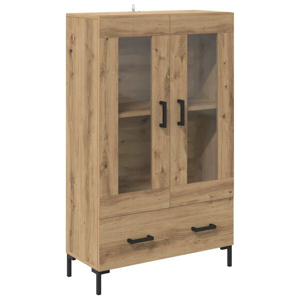 vidaXL Highboard z szufladą Dąb rzemieślniczy 69,5 x 31 x 115 cm