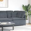 vidaXL Modułowy Narożnik Sofa z Poduszkami Ciemnoszary 100 cm