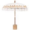 vidaXL Baliński Parasol z Bazą kremowy &Oslash; 210-220 cm