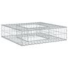 vidaXL Podniesione ł&oacute;żko gabionowe 80 x 80 x 20 cm Stal Galwanizowana