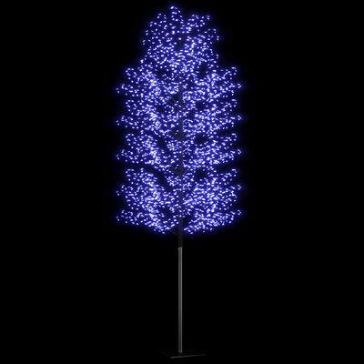 vidaXL Drzewko świecące na niebiesko, 2000 LED, kwiat wiśni, 500 cm