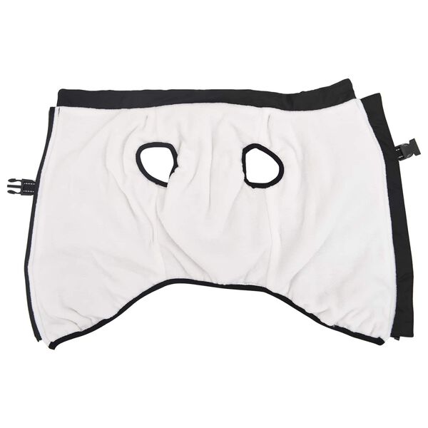 vidaXL Kurtka dla Psa Czarny L44 Runo i poliester