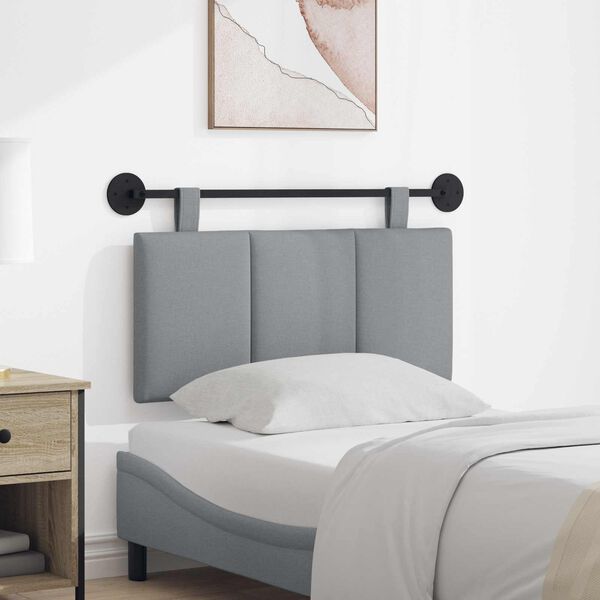 vidaXL Wisząca Głowa Paski Jasnoszary 90 x 55 x 5 cm tkanina