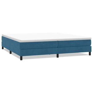 vidaXL Ł&oacute;żko typu Box Spring bez materaca Ciemnoniebieskie 200x210 cm