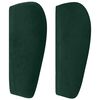 vidaXL Zagł&oacute;wek uszak, ciemnozielony, 83x23x78/88 cm, aksamitny