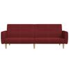 vidaXL 2-osobowa rozkładana kanapa winna czerwień tapicerowana tkaniną