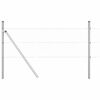 vidaXL Słupek ogrodzeniowy. Srebrny 100 x 0,5 m (siatka 36 mm) Stal