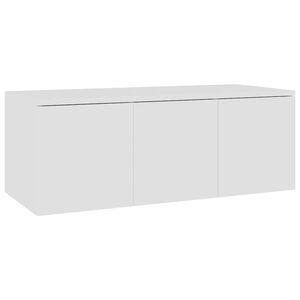 vidaXL Szafka pod TV, biała, 80x34x30 cm, materiał drewnopochodny