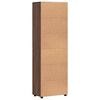 vidaXL Highboard z p&oacute;łką FLORIN Brązowy dąb 60 x 35 x 182 cm