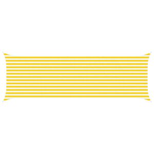 vidaXL Żagiel przeciwsłoneczny Ż&oacute;łty i Biały 6 x 2 m