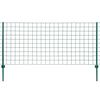 vidaXL Euro ogrodzenie, stalowe, 20 x 1,2 m, zielone