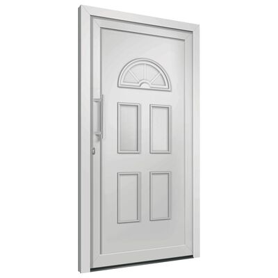 vidaXL Drzwi wejściowe zewnętrzne, białe, 98 x 198 cm