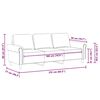 vidaXL Sofa 3-osobowa, jasnoszara, 180 cm, tapicerowana aksamitem