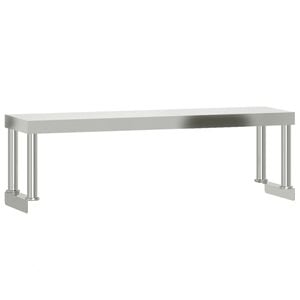 vidaXL P&oacute;łka na st&oacute;ł roboczy, 110x30x35 cm, stal nierdzewna