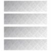vidaXL Stopień Prostokątny 4 pcs Srebrny 80 x 20 cm Aluminium