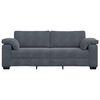 vidaXL Sofa 3-osobowa, ciemnoszara, 178 cm, obita aksamitem