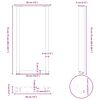 vidaXL Nogi do stołu konsolowego w kształcie litery U 2 szt. Czarne 38x(72-73) cm Stal