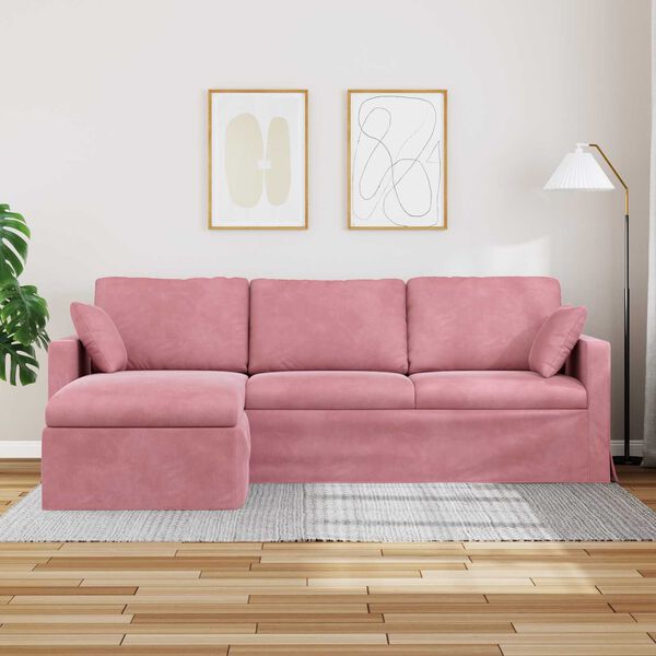 vidaXL Sofa R&oacute;żowy