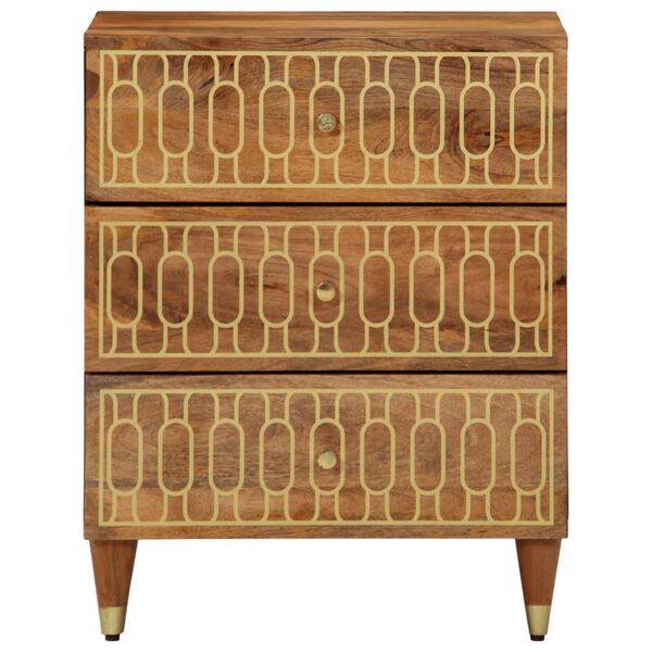vidaXL Szafka nocna, 50x33x62 cm, lite drewno mango
