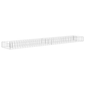 vidaXL Podwyższona donica gabionowa, galwanizowana stal, 180x30x10 cm