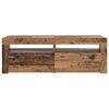 vidaXL Szafka pod TV z oświetleniem LED, stare drewno, 120x35x40 cm