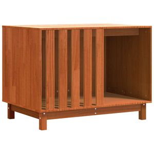 vidaXL Domek dla Ps&oacute;w Woskowy Brąz 90 x 60 x 67 cm Lite drewno sosnowe