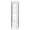 vidaXL Kosze gabionowe, 8 szt, 200x50x160/180 cm, galwanizowane żelazo