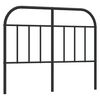 vidaXL Metalowe wymienne wezgłowie, czarne, 120 cm