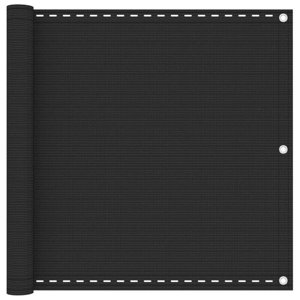 vidaXL Parawan ogrodowy HDPE 90x400 cm Antracyt