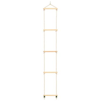 vidaXL Drabinka sznurowa dla dzieci, lite drewno i PE, 30x168 cm
