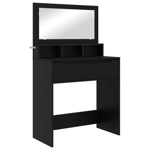 vidaXL Toaletki do sypialni Czarny 80 x 39,6 x 135 cm