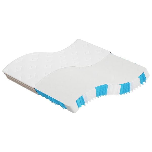 vidaXL Materac kieszeniowy, twardość średnia, 200x200 cm