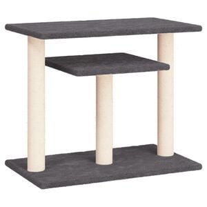 vidaXL Drapak dla kota z platformami, ciemnoszary, 62,5 cm