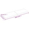 vidaXL Blat, ciemnobrązowy 160x50x(2-6)cm drewno z naturalną krawędzią