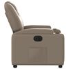 vidaXL Elektryczny fotel rozkładany, cappuccino, obity sztuczną skórą