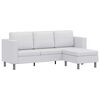vidaXL Sofa 3-osobowa, sk&oacute;ra syntetyczna, biała