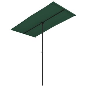 vidaXL Parasol ogrodowy na aluminiowym słupku, 180x110 cm, zielony