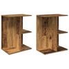 vidaXL Stoliki nocne, 2 szt. stare drewno, 46,5x29x61 cm