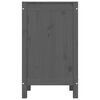 vidaXL Skrzynia na pranie, szara, 44x44x76 cm, lita sosna