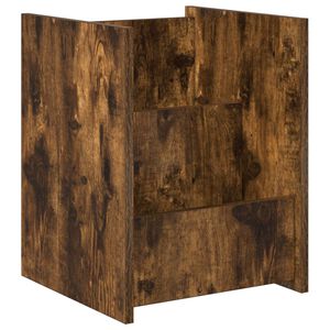vidaXL Regał na gazety Dąb wędzony 35 x 35 x 45 cm Drewno inżynieryjne