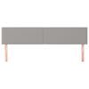 vidaXL Zagł&oacute;wki, jasnoszare, 180x5x78/88 cm, tkanina