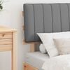 vidaXL Ramka ł&oacute;żka z tapicerowanym wezgłowiem Jasnoszary 75 x 190 cm