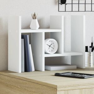vidaXL Organizer na biurko, biały, 34,5x15,5x35,5 cm