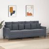 vidaXL Sofa 3-osobowa, ciemnoszara, 180 cm, obita aksamitem