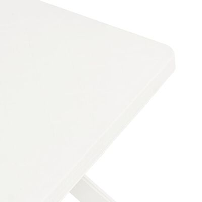 vidaXL Stolik bistro, biały, 70x70x72 cm, plastikowy